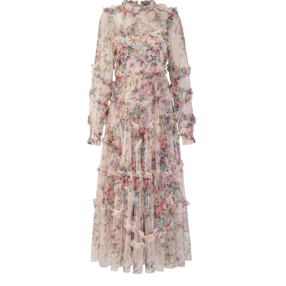 Luxury Long Sleeve Evening Dresses Elegant Sexy Long Wedding Prom Dress - Picture 3 of 6